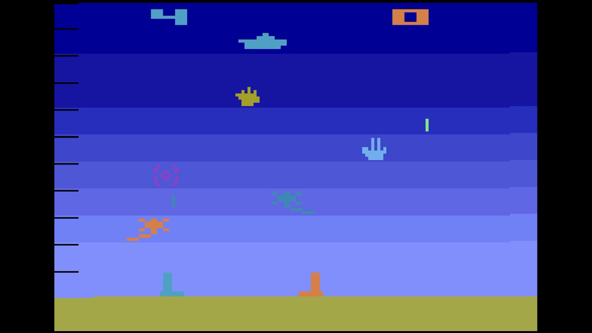 Screenshot of Air Sea Battle for Atari 2600